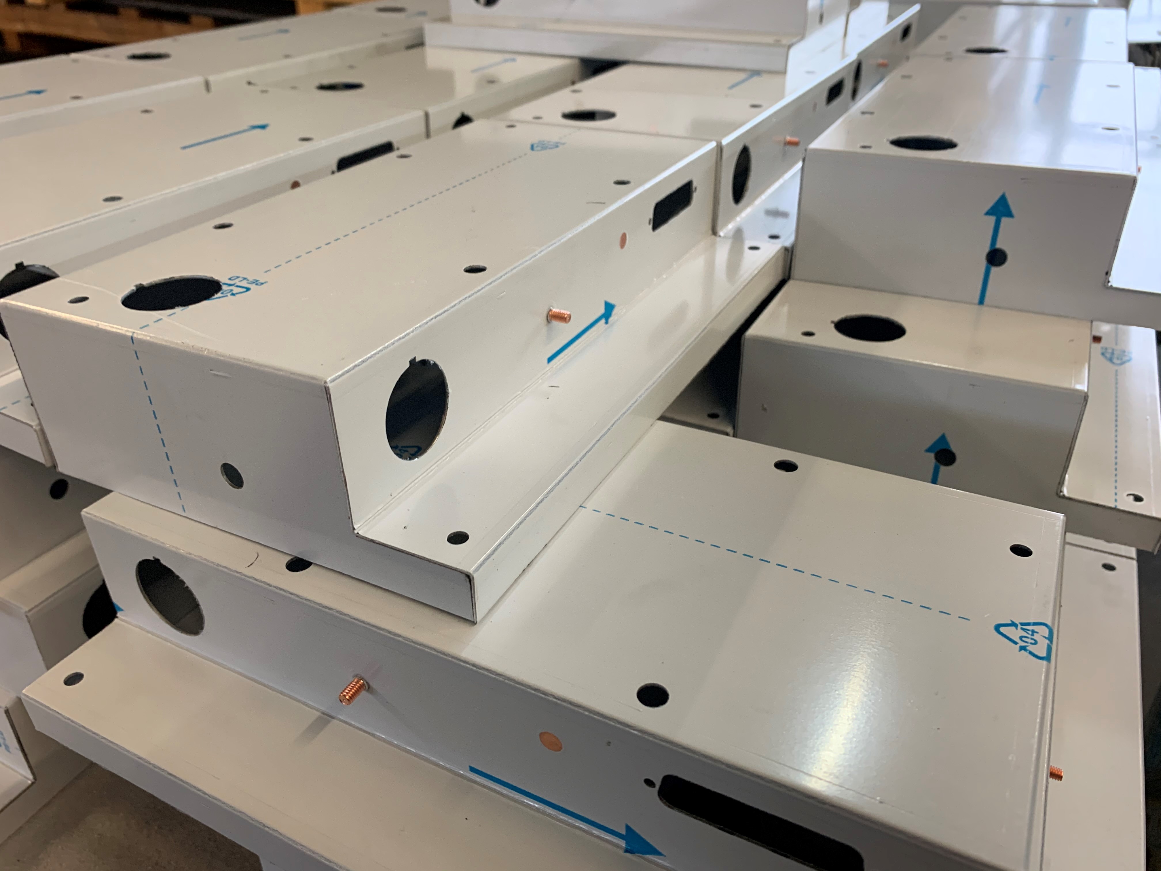 Abdeckung aus Aluminium