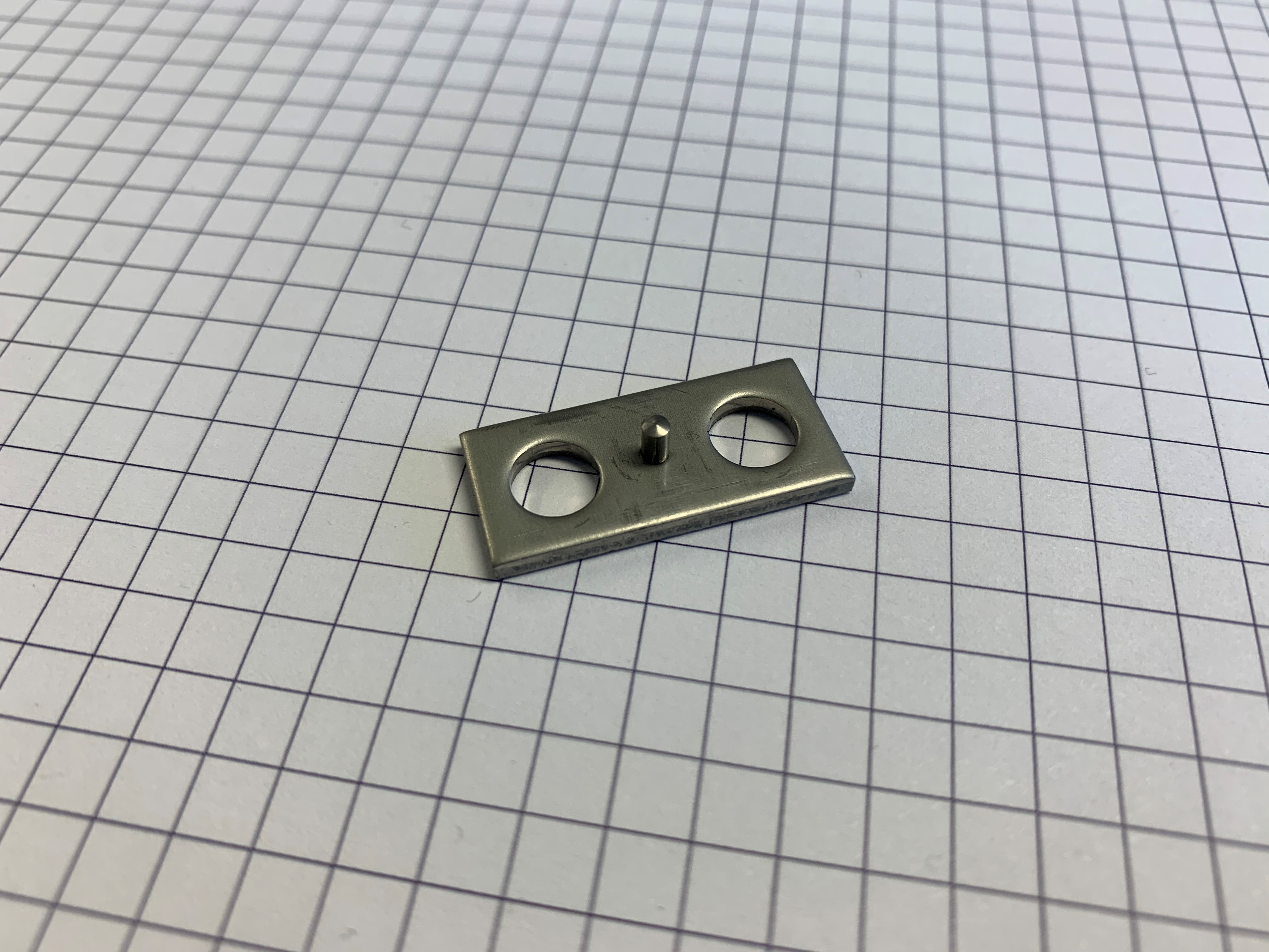 Platte mit Splint